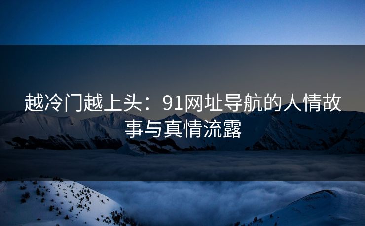 越冷门越上头：91网址导航的人情故事与真情流露